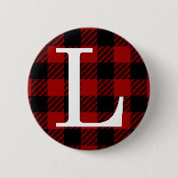 Brev L Monogram första Namn Buffalo Play Mönster
