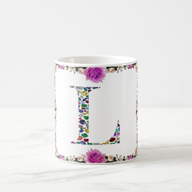 Brev L Monogram Kaffemugg (Center)