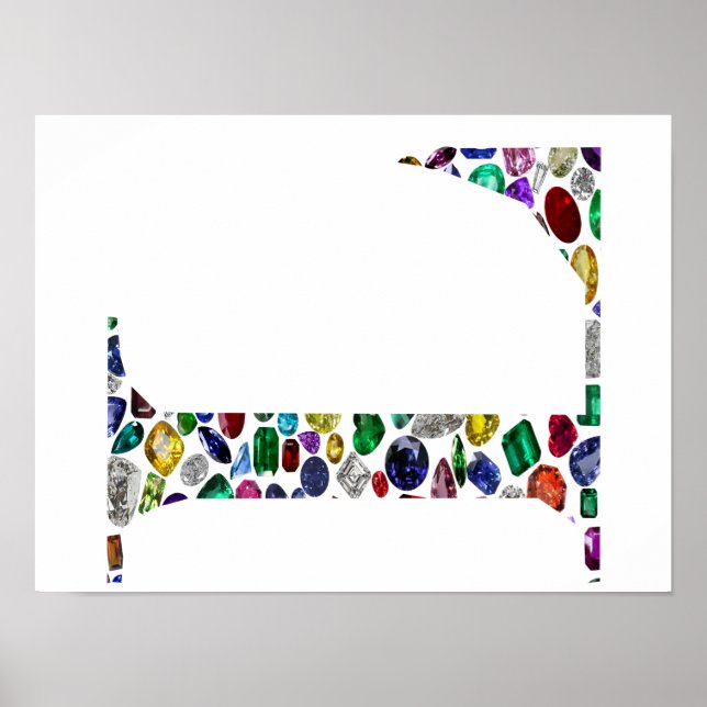 Brev L Monogram Poster (Framsidan)