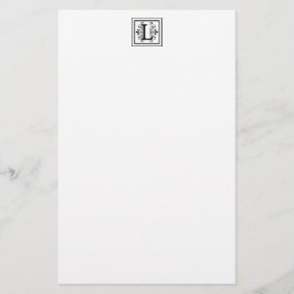 Brev L Monogram Stationery Brevpapper
