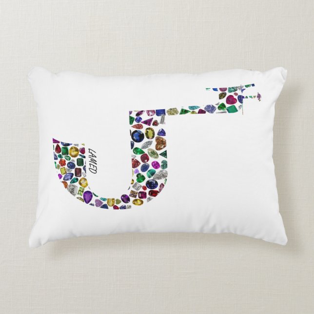 Brev "LAMED" Prydnadskudde (Framsidan)