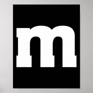 Brev M Capital Alphabet Poster