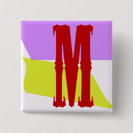 Brev M kvadrerar knäppas Knapp