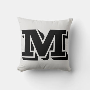 BREV M MONOGRAM PILLOW KUDDE