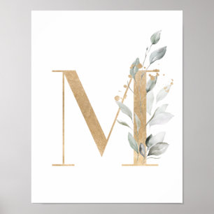 Brev M Monogram Poster