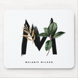 Brev M Monogram Tropical Löv Personlig Musmatta