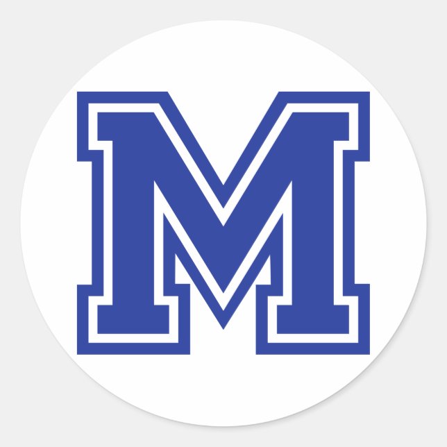 BREV M RUNT KLISTERMÄRKE (Framsida)