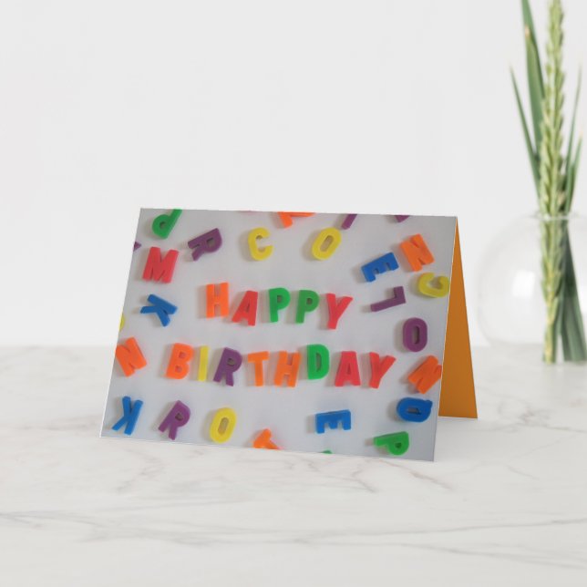 Brev Magnet Birthday Card Kort (Framsida)