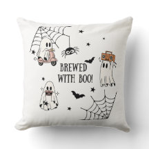 Brev med Boo Halloween Pillow