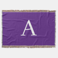 Brev Monogram Modern Stil Lila