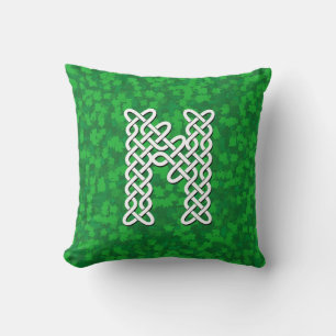 Brev N Celtic Knot Alphabet Kudde