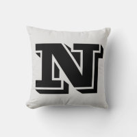 BREV N MONOGRAM PILLOW