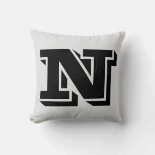 BREV N MONOGRAM PILLOW KUDDE