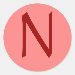 BREV N RO VIN RUNT KLISTERMÄRKE