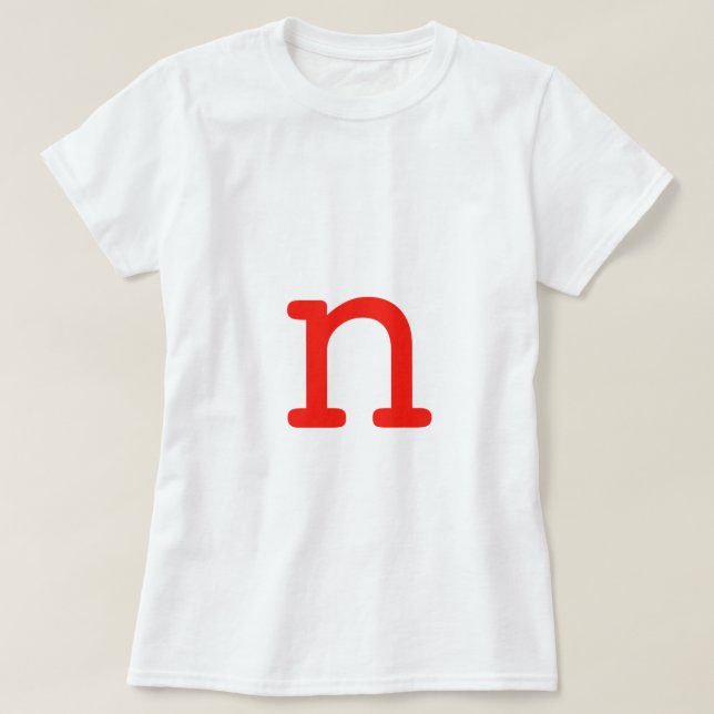 Brev N T Shirt (Design framsida)