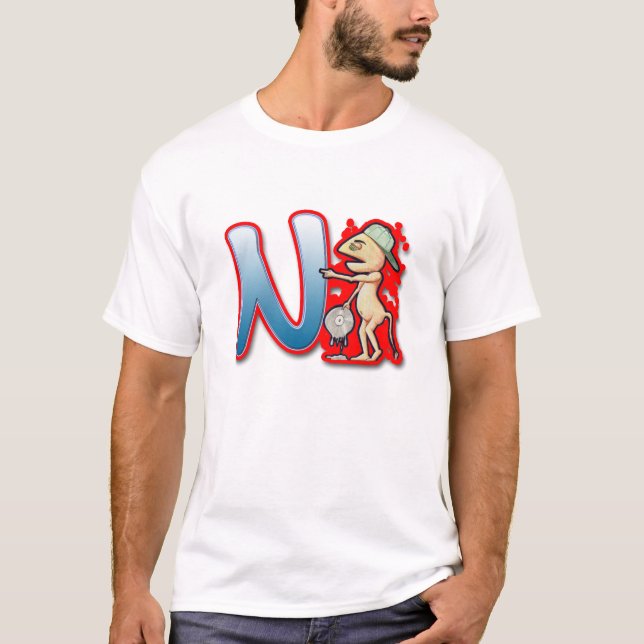 Brev N Tee Shirt (Framsida)