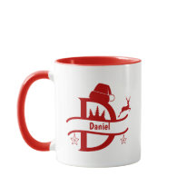 Brev Namn Santa Hat | Monogram | Anpassningsbar In