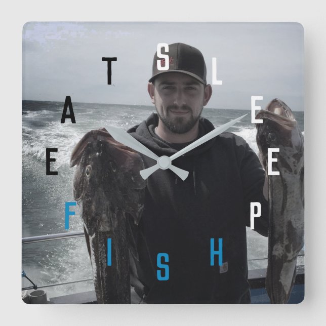 Brev Numbers Fyrkantig Klocka (Framsida)