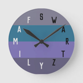 Brev Numbers Rund Klocka