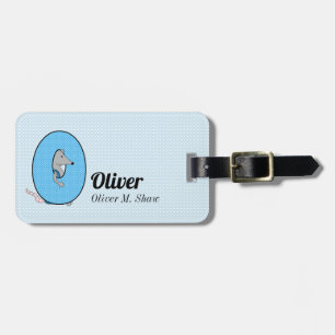 Brev O Blue Opossum for Boys Bagagebricka