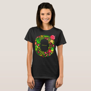 Brev O i Flowers T-Shirt
