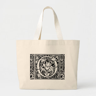 Brev O Medieval Monogram Art nouveau Jumbo Tygkasse