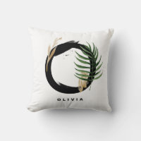 Brev O Monogram Handflatan Löv Tropical