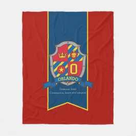 Brev O Orlando-användarnamn jackar arm Fleecefilt