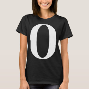 Brev O T-shirt - Alphabet Tees