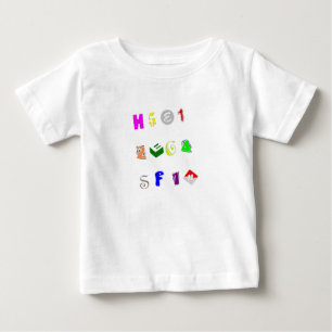 Brev och antal Baby T Shirt