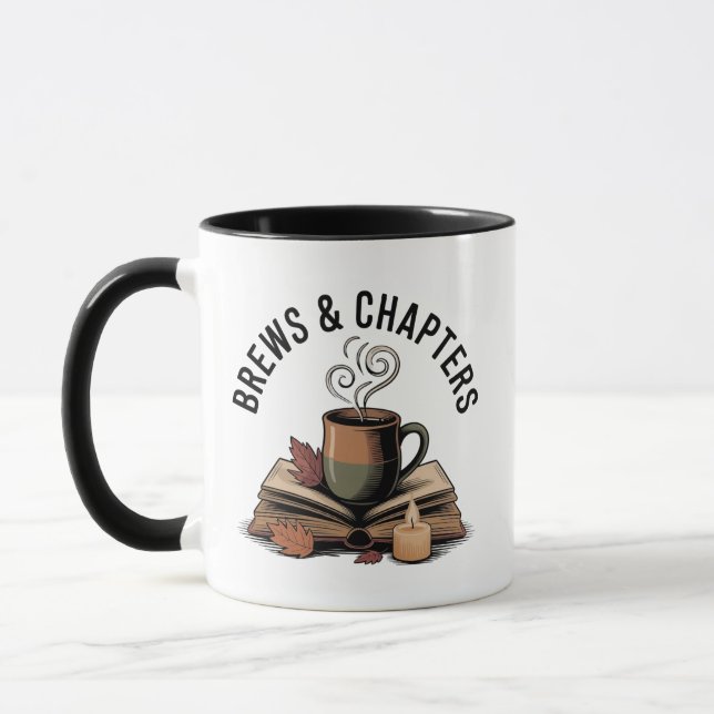 Brev och kapitel - Mysigt Witch Tea och Bokar Mugg (Vänster)