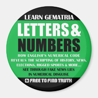 BREV och NUMMER Kylmagnet Magnet