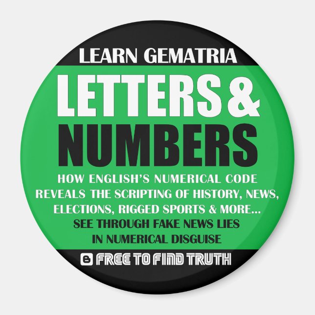 BREV och NUMMER Kylmagnet Magnet (Framsidan)