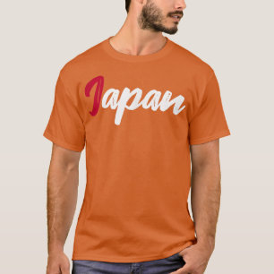 Brev Ord Japan vid vackert rött och vitt teckensni T Shirt