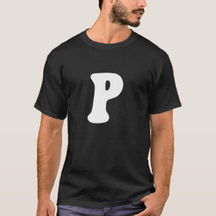 Brev P Capital Alphabet Team Groups Costume Matc T Shirt