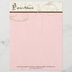 Brev P Cupkaka Business Letterhead Brevhuvud