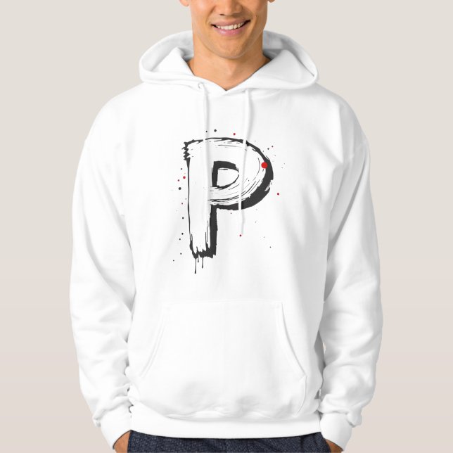 Brev P: perfekt polerad och kraftfull Hoodie (Framsida)
