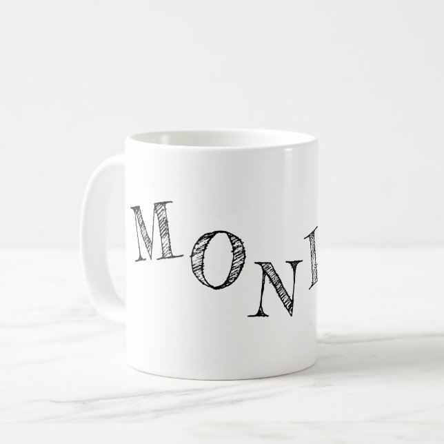 brev på coolan för ditt namn kaffemugg (Framsida vänster)
