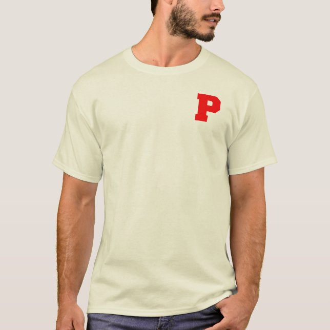 Brev Pride P Red.png T-shirt (Framsida)