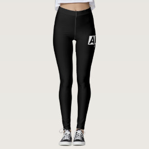 Brev Print Graphic Auntie est. 2022 Leggings