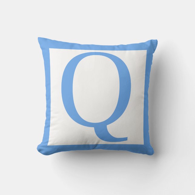 BREV Q BABY BLUE KUDDE (Framsida)