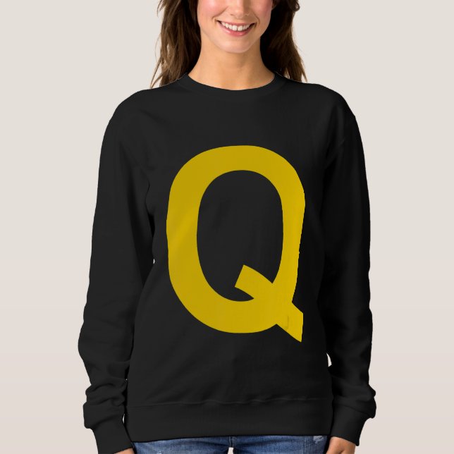 Brev Q Capital Alphabet T Shirt (Framsida)