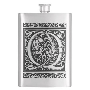 Brev Q Medieval Monogram Art nouveau Fickplunta