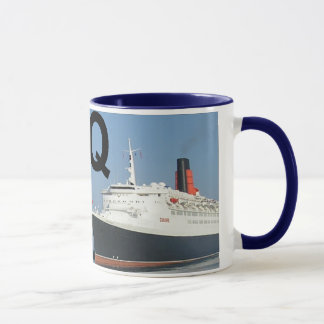 Brev - Q - QE2 (drottningen Elizabeth 2) Mugg