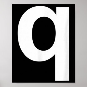 Brev Q Shirt Lower Fodral Alphabet Poster