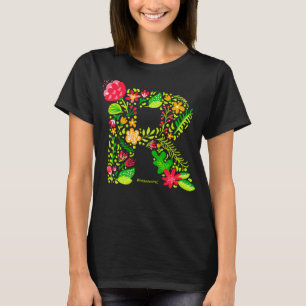 Brev R i Flowers T-Shirt