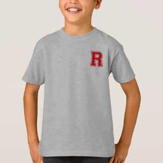 Brev R - Initial Namn Alphabet Monogram T Shirt
