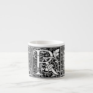Brev R Medieval Monogram Art nouveau Espressomugg