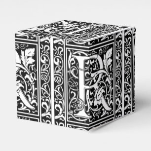 Brev R Medieval Monogram Art nouveau Presentaskar