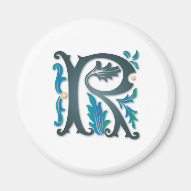 Brev R Monogram Magnet (Framsidan)